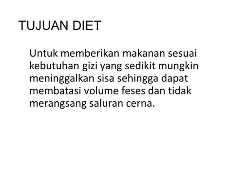 Diet Rendah Sisa Ppt Download