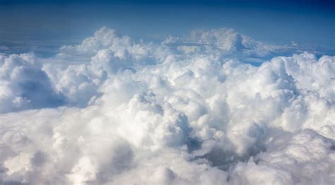 Cloud Sky Weather Cumulus White Aircraft Flight Blue Pikist