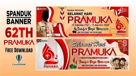 SPANDUK BANNER HARI PRAMUKA KE 62 TAHUN YouTube