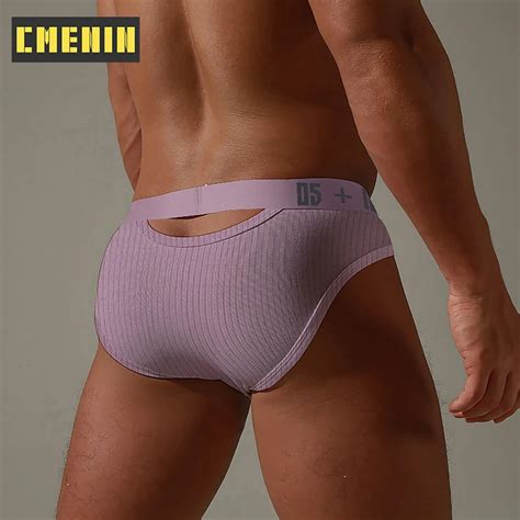 Quick Dry Cotton Gay Sexy Underwear Men Jockstrap Briefs Print Fashion Men Bikini Mens Underwear