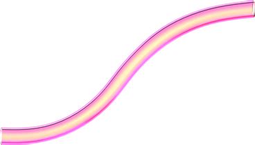 3D Изогнутая стеклянная трубка с градиентом в PNG, SVG