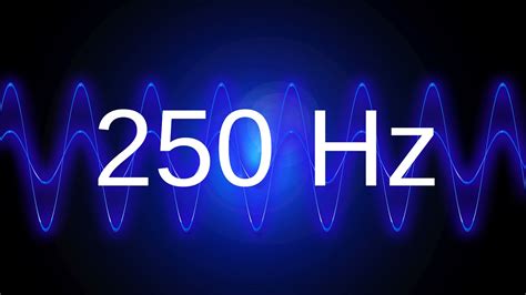 250 Hz Clean Pure Sine Wave TEST TONE YouTube