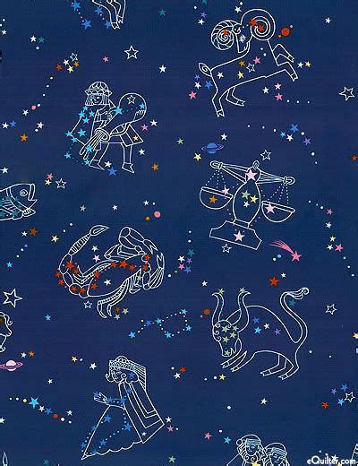 EQuilter Constellation Star Gazers Midnight Blue Quilt Patterns