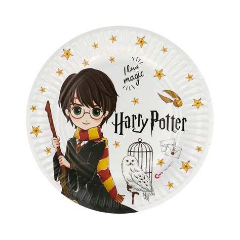 Grossiste Set 8 Assiettes en papier Harry Potter 23 cm Réservé aux