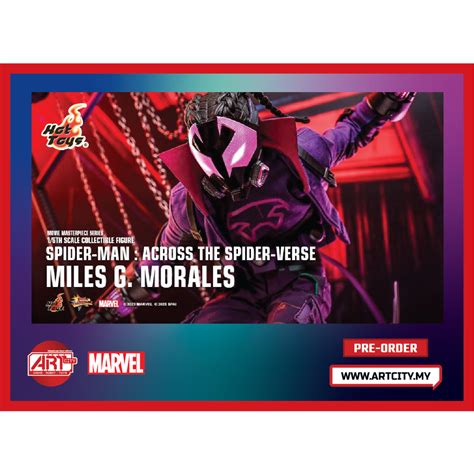 Hot Toys Miles G Morales SpiderMan Across The Spider Verse 1 6th Scale MMS725 Shopee