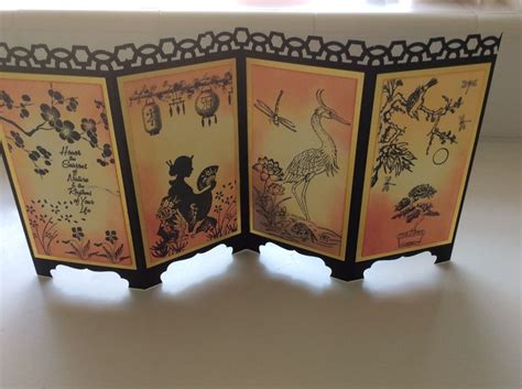 screen card  stamps asian cards screen cards themed cards