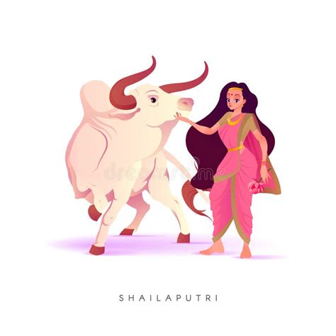 Happy Navratri Concept Illustration Stock Illustration - Illustration ...