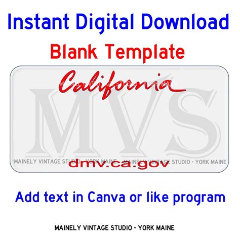 printable temporary license plate
