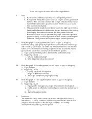 Persuasive Essay Assignment Outline Essay Docx Same Sex Couples Should Be Allowed To Adopt