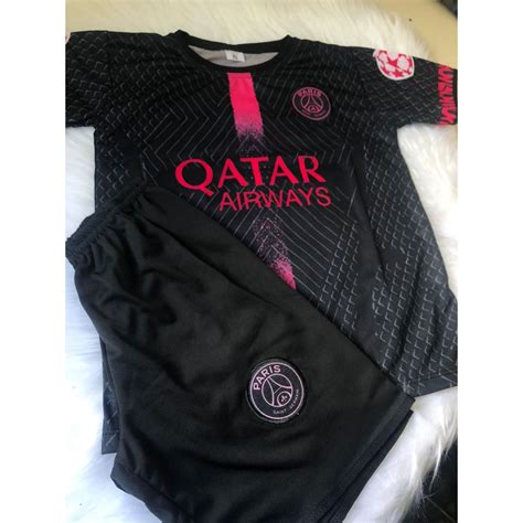 Conjunto Infantil E Juvenil Do Paris Saint Germain Futebol Shopee