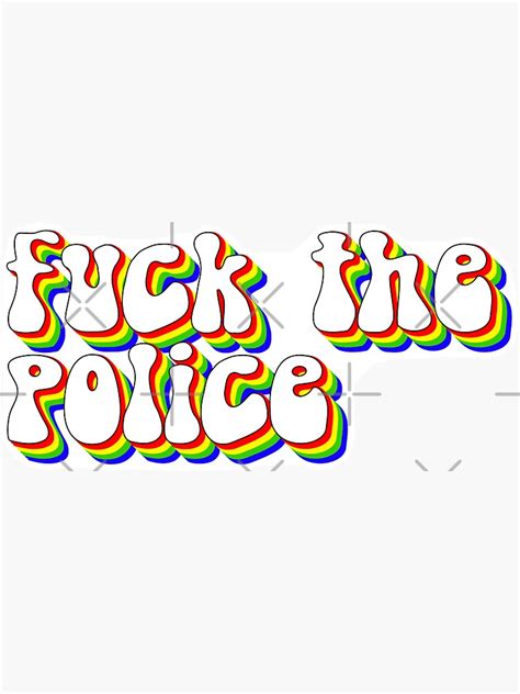 Fuck The Police Sticker For Sale By KulakPosting Redbubble