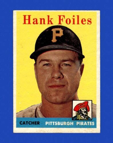 Topps Set Break Hank Foiles Ex Exmint Gmcards Ebay