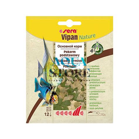 Sera (Сера) - VIPAN Nature, Основной корм для всех видов рыб, хлопья ...