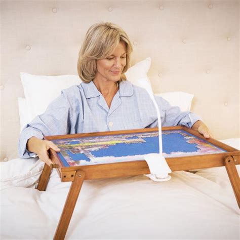 Puzzable Puzzletisch mit Schublade 500 Teile inkl. LED-Lampe | MediaShop