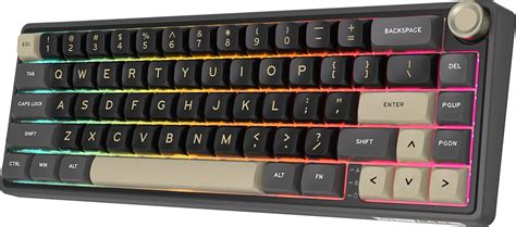 Royal Kludge R ISO ES RGB Hot Swappable Switch Brown Phantom
