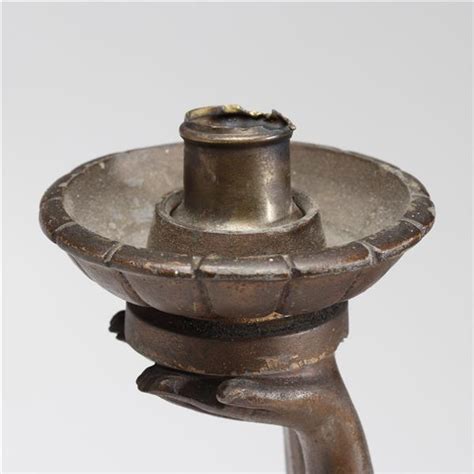 Art Deco Figural Nude Lady Lamp After Limousin With White Metal Overlay And Slag Glass Base