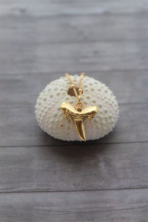 Gold Shark Tooth Necklace