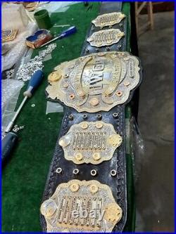 IWGP World Heavyweight Wrestling Championship Title Belt 4MM Zinc Metal