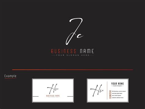 minimal luxury jc signature logo feminine jc logo icon design