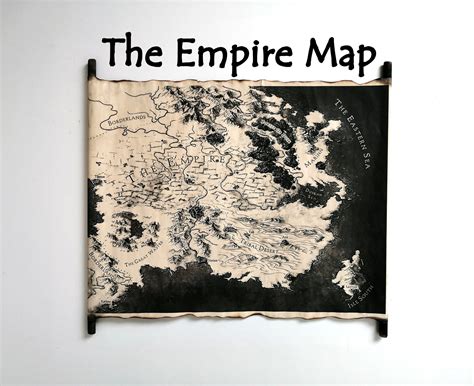 An Ember In The Ashes Map On Handmade Scroll The Empire Map Etsy