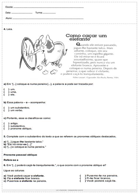 Textos De Portugues 6 Ano - 6