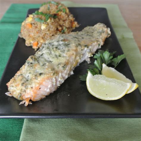 Gourmet Cooking For Two Herb Crusted Salmon