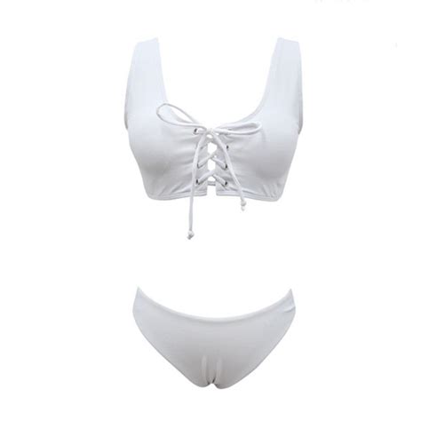 Moda Impresso Floral V Neck Beach Ver o Bikini Set Mulheres Beachwear em Promoção Ofertas na