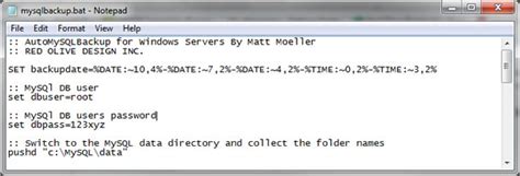 Cara Membuat Backup Mysql Dengan Script Batch Windows