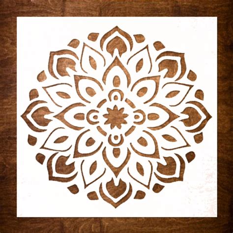 Amazon Gss Designs Large Mandala Wall Decor Stencil X Inch