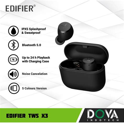 Edifier Tws X True Wireless Bluetooth Earphone Aptx Ipx Splash Proof