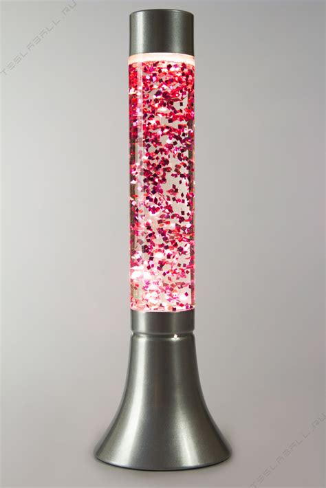 Лава-лампа 39 см розовые блёстки/М купить в Москве