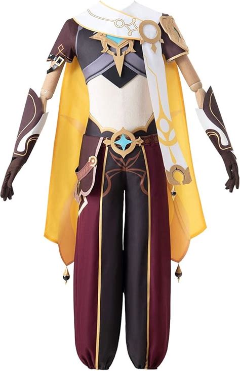 Wolfbsuh Cosplay Costume Set Genshin Impact Male Traveler Aether