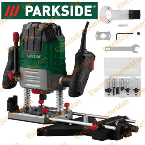 Parkside 1200w Electric Router Bits And Accessories For Working Of Wood