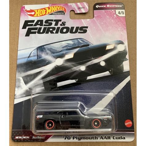 Xe Hot Wheels Premium Plymouth Aar Cuda Fast And Furious Shopee Vi T Nam