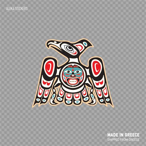 Decal Sticker Aguila Azteca Aztec Eagle Ancient Bird Mythological Traditional Art Store ...