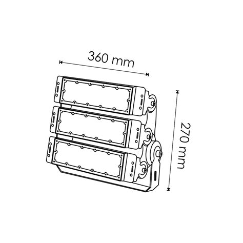 Foco Modular Led Premium 150W Ledme