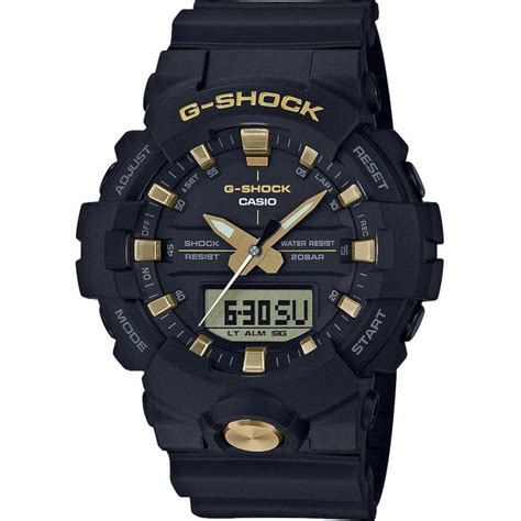 Casio G Shock Mens Black Gold Multi Analogue Digital Watch