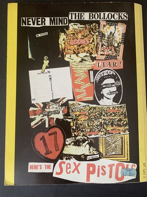 Sex Pistols Never Mind The Bollocks UK Songbook With Jamie Reid