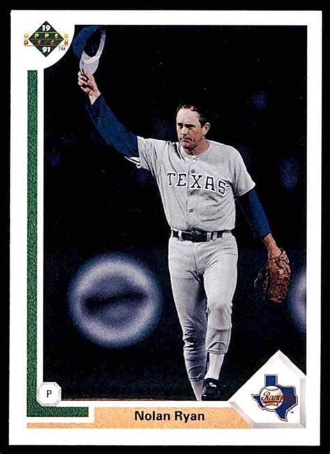 Nolan Ryan 1991 Upper Deck Series Mint Card 345