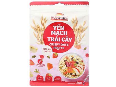 Yến mạch trái cây Sunrise 300g giá tốt tại Bách hoá XANH