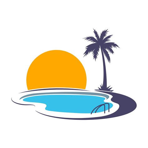 diseño de logotipo de icono de piscinas 18736304 Vector en Vecteezy