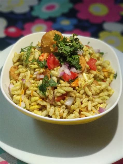 Testy Healthy Instant Dish Bhelpuri In India Stock Image Image Of