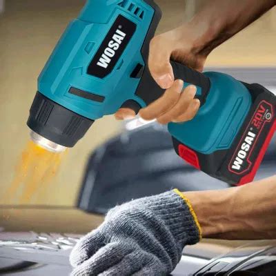 V Wosai Cordless Sealing Wax Thermo Glue Hot Air Blower Heat Gun China Cordless Heat Guns
