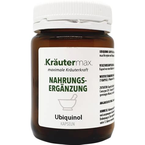 Убихинол, 60 капсули - Kräuter Max - VitalAbo
