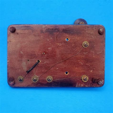 Telegraph Key Signal Electric Mfg Co Buzzer And Key On Board Telegraph