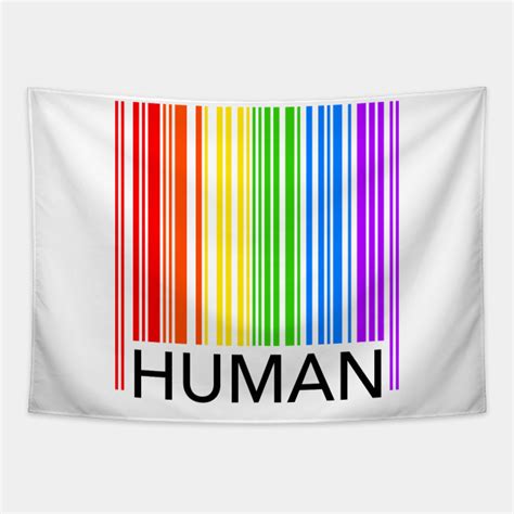 Human Gay Pride Barcode Human Gay Pride Barcode Tapestry Teepublic