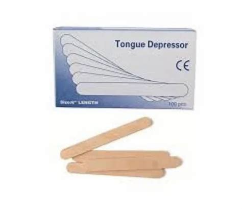 Wooden Deperessor Manual Sterile Tongue Depressor Pack Of Pcs At