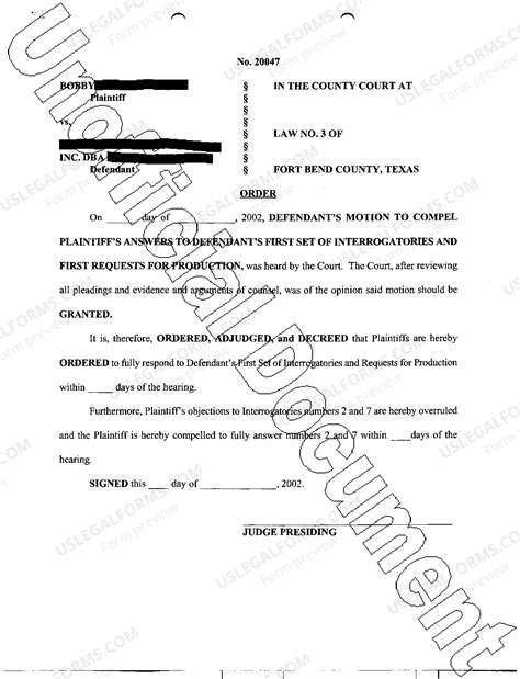 Proposed Order Example For Divorce | US Legal Forms