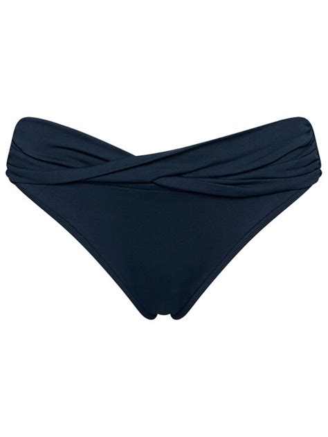 Seafolly Dół od bikini Twist Band S4320 065 Granatowy Modivo pl