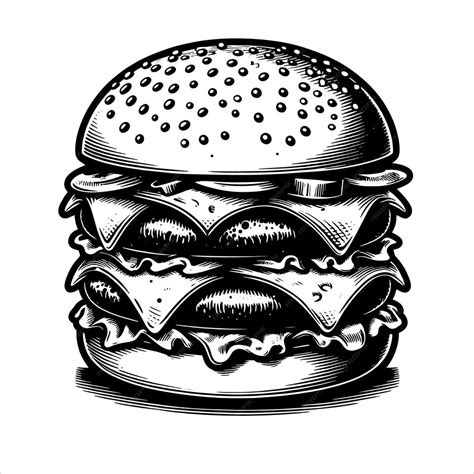 Premium Vector Classic Cheese Burger Svg